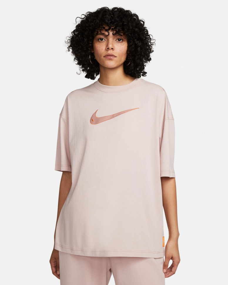Футболка женская Nike W Nsw Swsh Ss Top розовая DM6211-601 изображение 5
