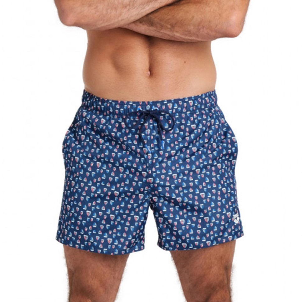 Шорти чоловічі Arena Men's Beach Short Allover сині 005253-710 — фото 1