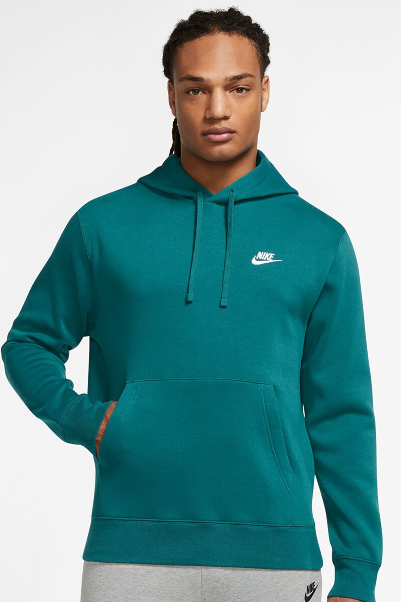 Толстовка чоловіча Nike M NSW CLUB HOODIE PO BB бірюзова BV2654-381 изображение 2