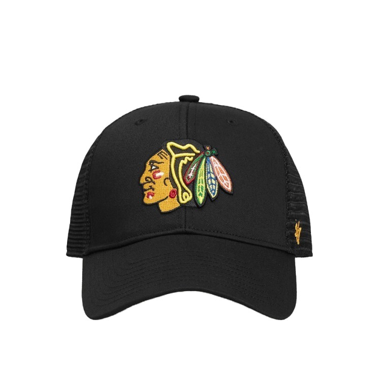 Кепка 47 Brand NHL CHICAGO BLACKHAWKS BRANSON черная BRANS04CTP-BK изображение 1