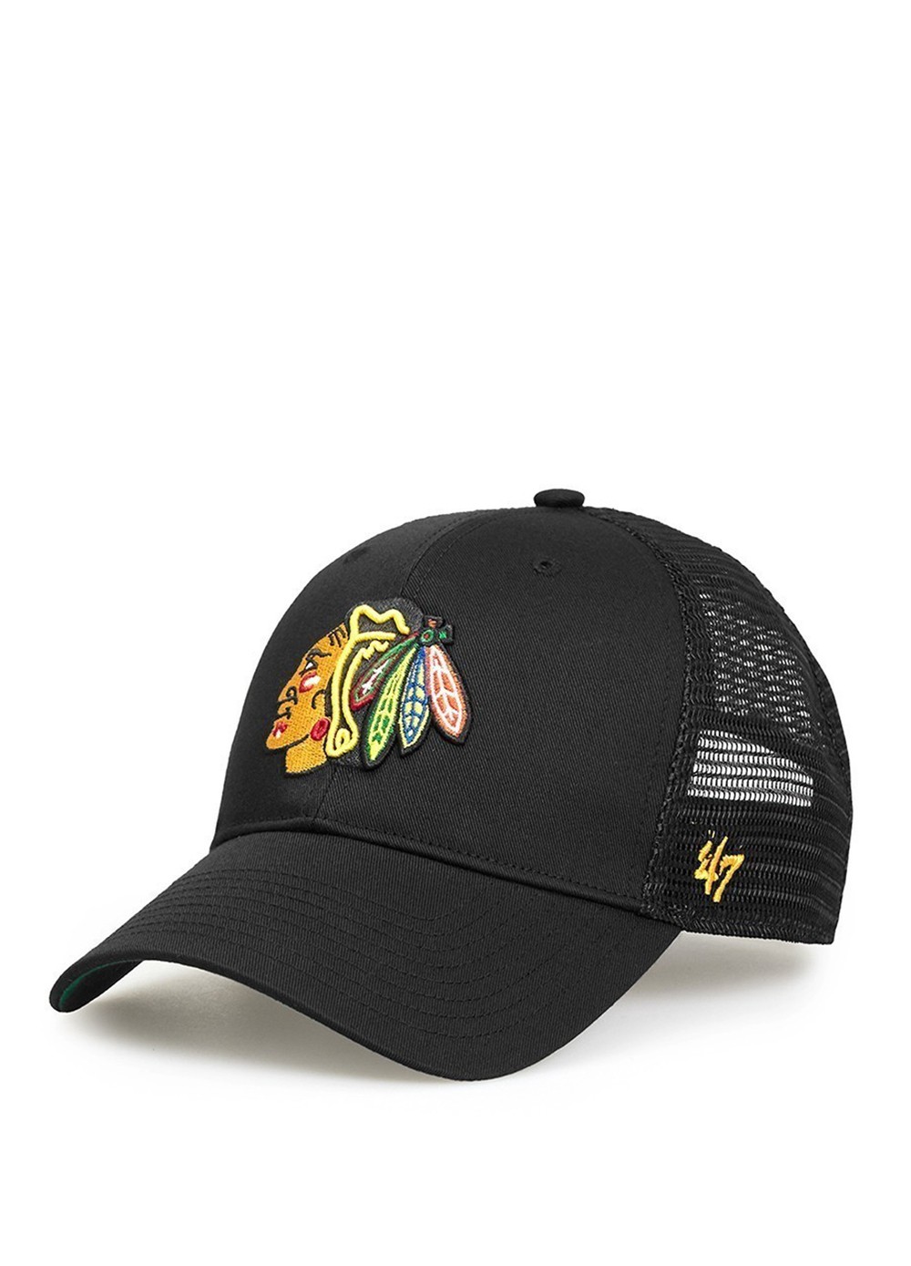 Кепка 47 Brand NHL CHICAGO BLACKHAWKS BRANSON черная BRANS04CTP-BK изображение 3