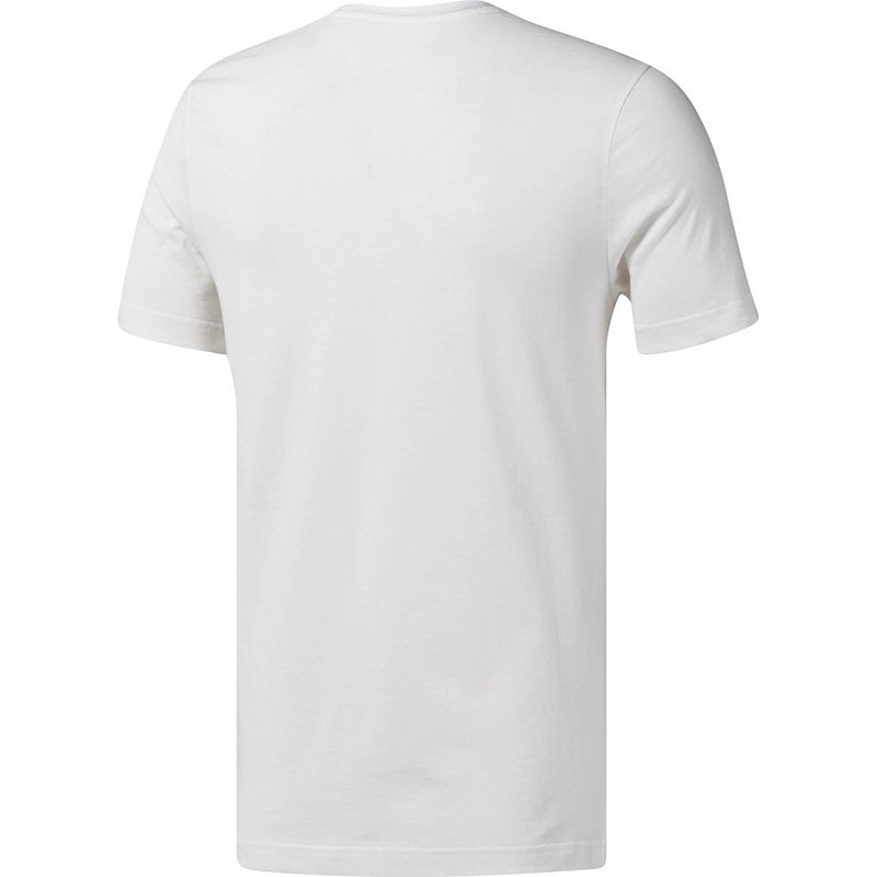 Футболка чоловіча Reebok LINEAR READ біла CW5367  изображение 3