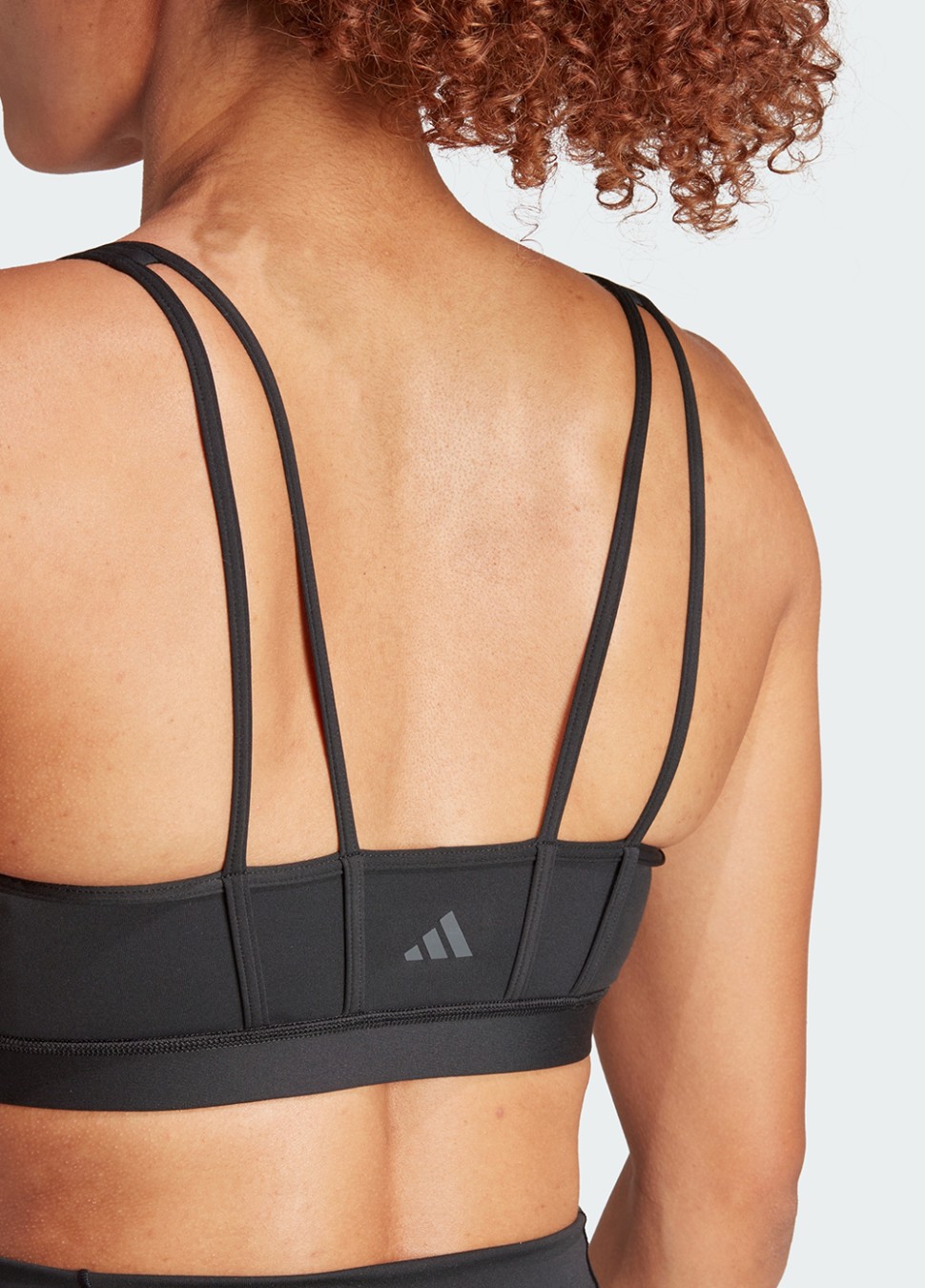Бра жіночий Adidas ALL ME ESS MS чорний IQ3371 — фото 6