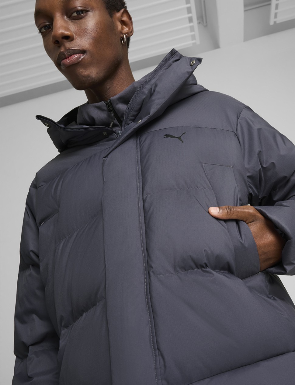 Куртка чоловіча Puma Protective Down Parka сіра 62646669 — фото 6