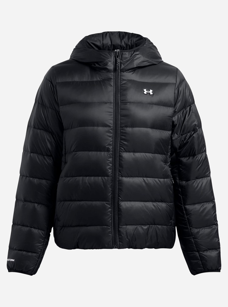 Куртка жіноча Under Armour LEGEND DOWN HOODED JACKET чорна 1385852-001 изображение 7