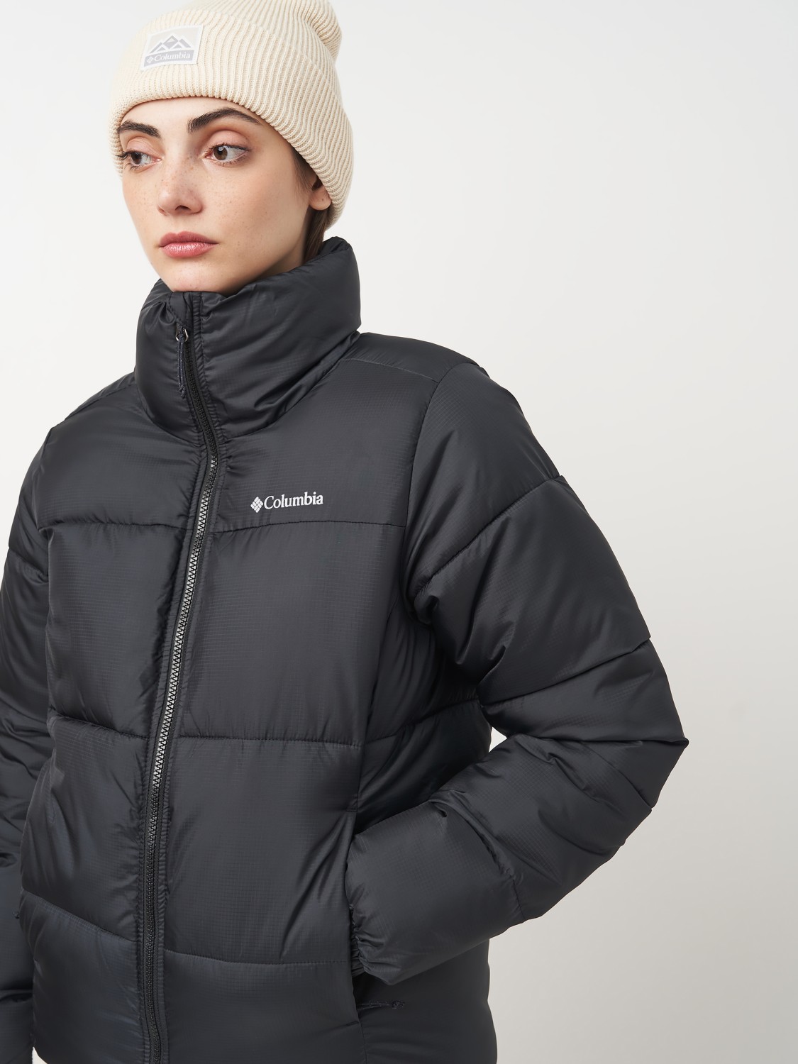 Куртка женская Columbia Puffect™ II Full Zip Jacket черная 2090291-010 изображение 4