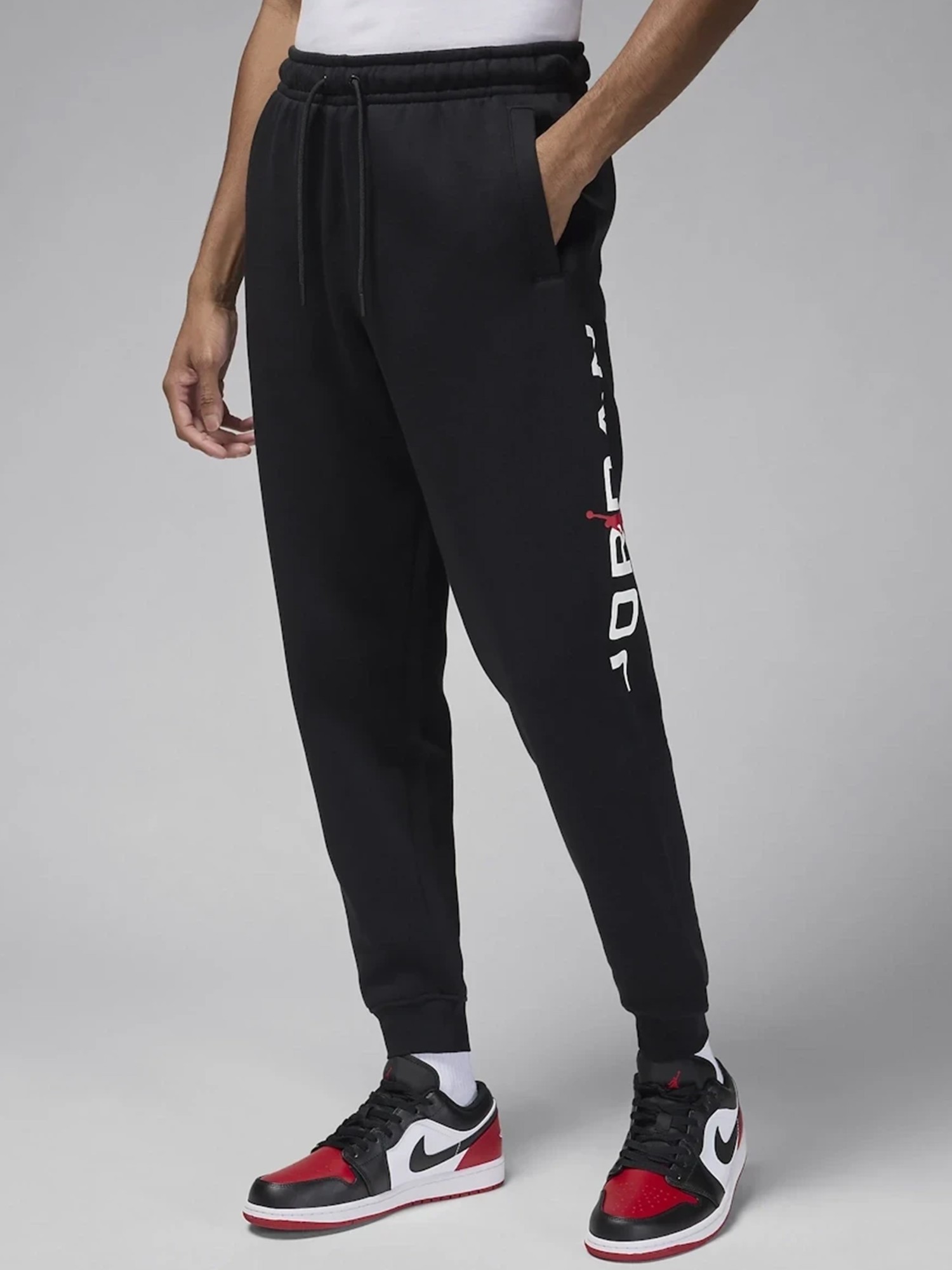 Брюки мужские Nike M J ESS JD AIR STRCH FLC PANT черные HQ4645-010 изображение 2