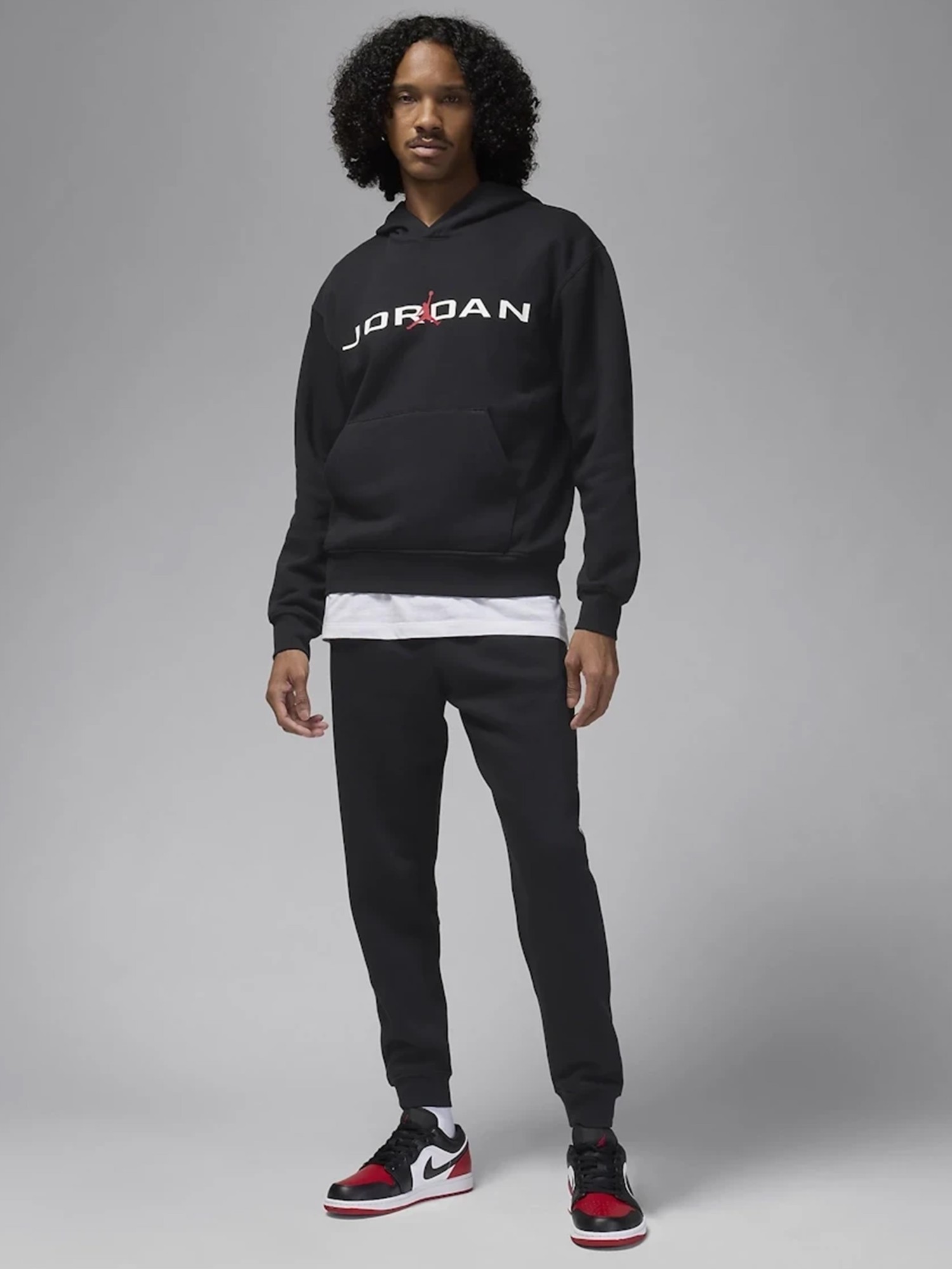 Брюки мужские Nike M J ESS JD AIR STRCH FLC PANT черные HQ4645-010 изображение 7