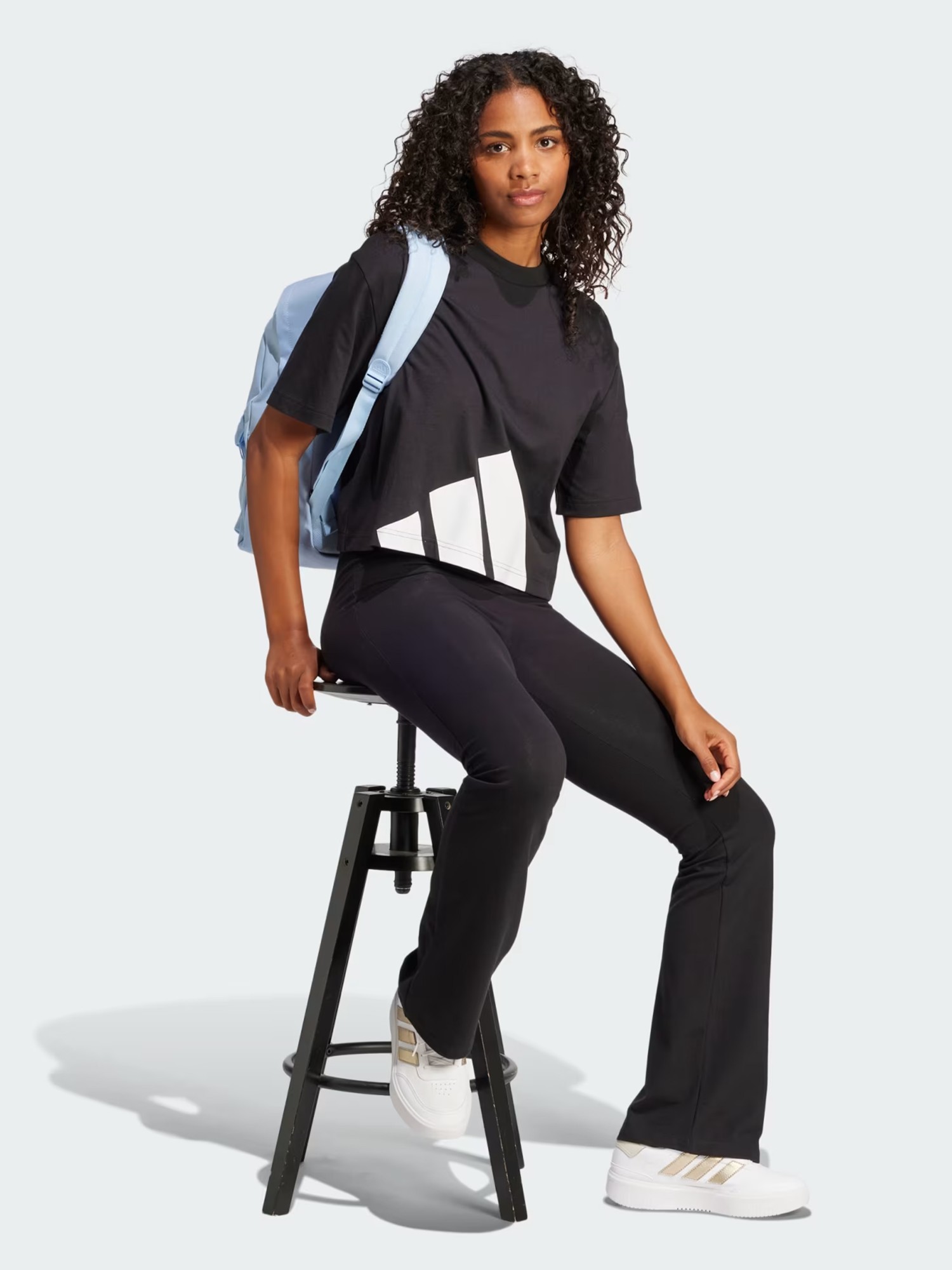 Футболка женская Adidas W BL SJ BF T черная JG8736 изображение 4