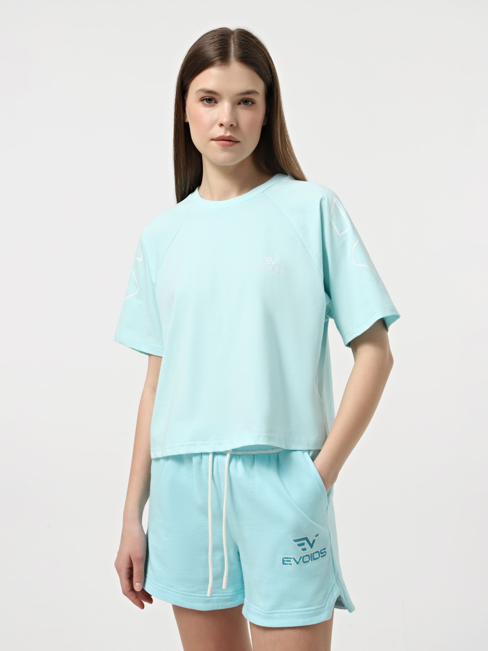 Футболка жіноча Evoids Clarisse блакитна 552519-310 — фото 2