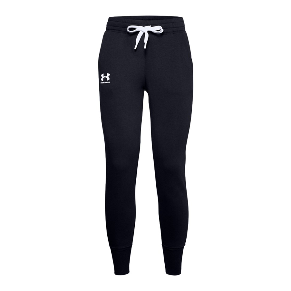 Штани жіночі Under Armour Rival Fleece Joggers чорні 1356416-001 — фото 1