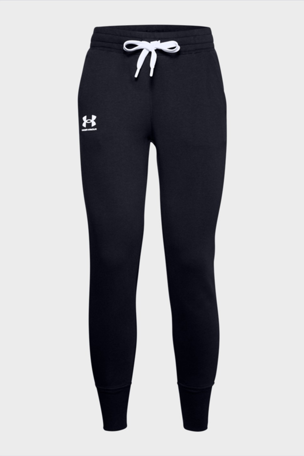 Штани жіночі Under Armour Rival Fleece Joggers чорні 1356416-001 — фото 2