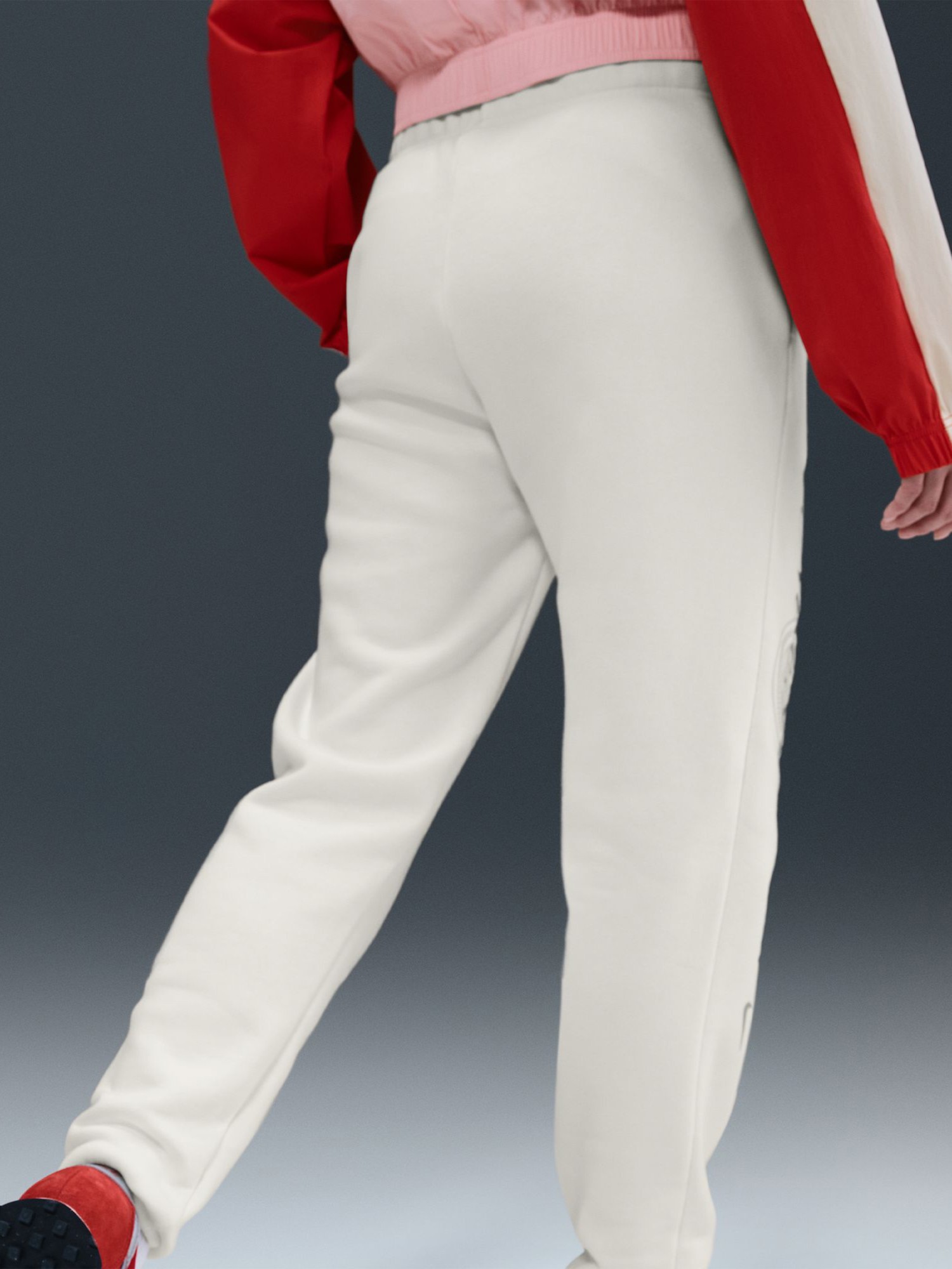 Брюки женские Nike W NSW CLUB FLC GX STD PANT молочные HV2346-133 изображение 3