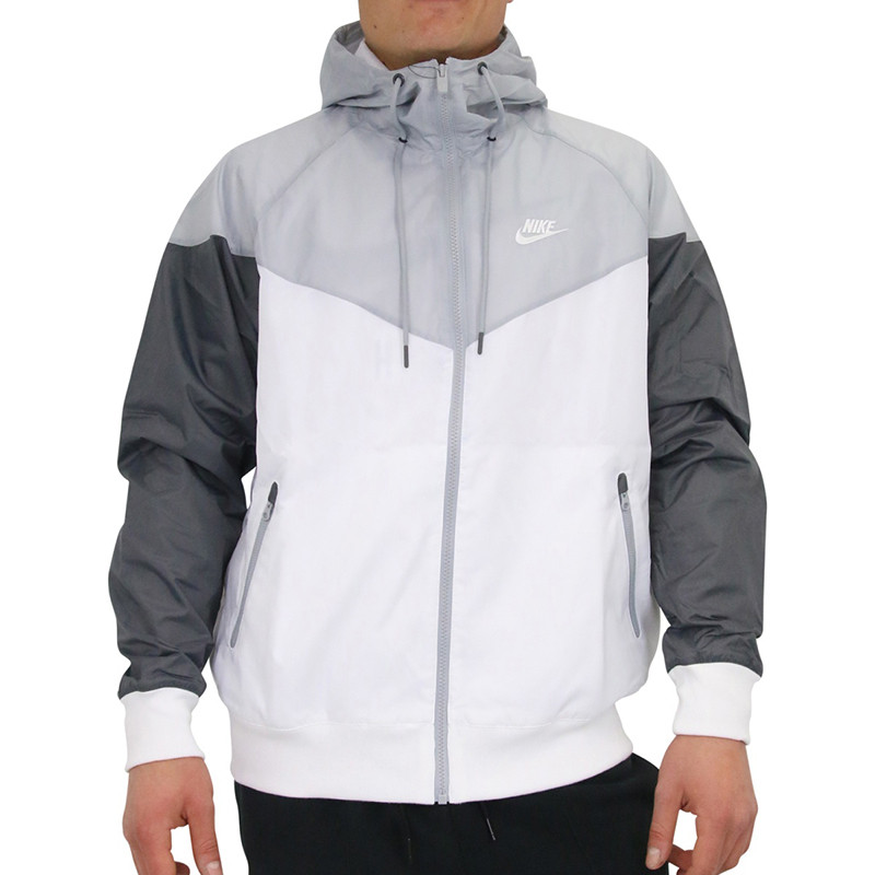 Ветровка мужская Nike Sportswear Windrunner Jacket Hooded серая AR2191-100 изображение 2