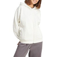 Толстовка женская Adidas W ALL SZN FZ HD белая JD4689 изображение 1