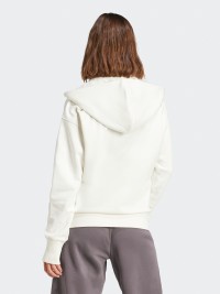 Толстовка женская Adidas W ALL SZN FZ HD белая JD4689 изображение 3