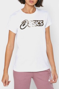 Футболка жіноча Asics Logo Graphic Tee біла 2032B406-100  изображение 2
