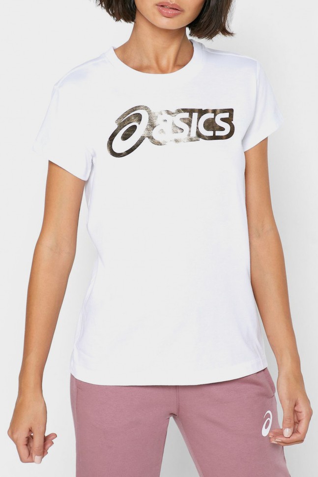 Футболка жіноча Asics Logo Graphic Tee біла 2032B406-100  изображение 2
