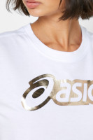 Футболка женская Asics Logo Graphic Tee белая 2032B406-100 изображение 4