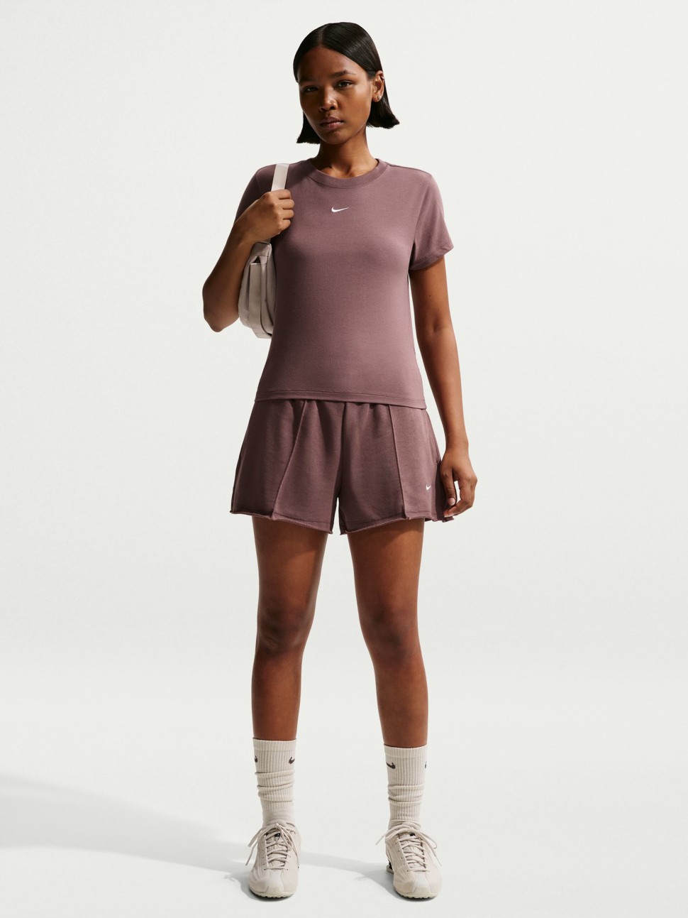 Футболка жіноча Nike W NSW NK CHLL KNT MD CRP коричнева FV5508-503 — фото 2