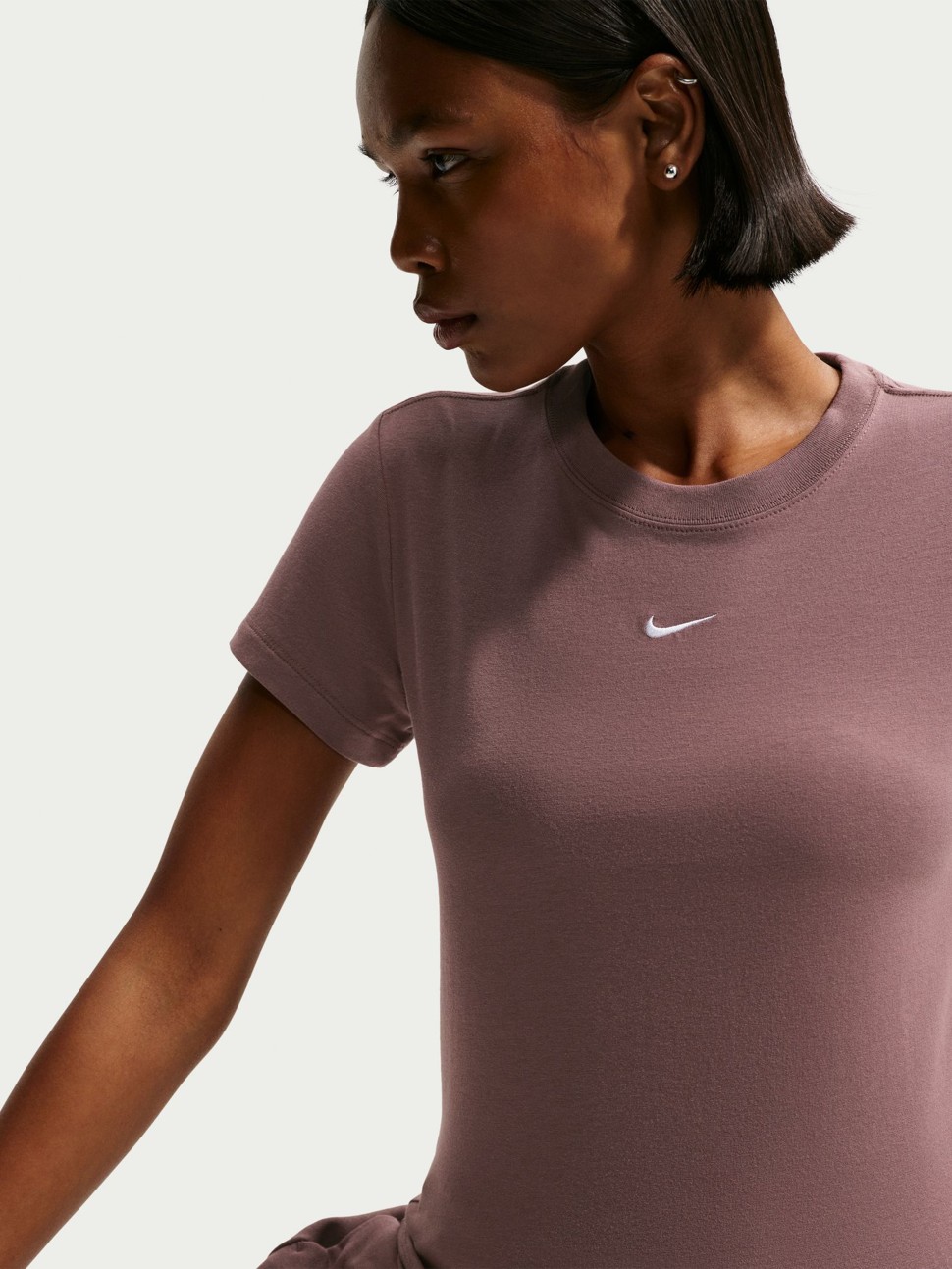 Футболка жіноча Nike W NSW NK CHLL KNT MD CRP коричнева FV5508-503 — фото 6