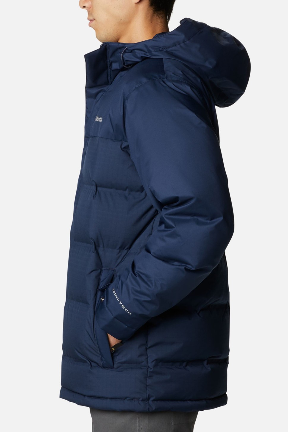 Куртка пуховая мужская Columbia Grand Trek™ Down Parka темно-синяя 1957451-464 — фото 2