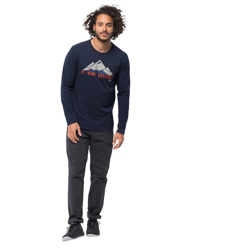 Футболка мужская Jack Wolfskin черная 1806221-1010 изображение 2