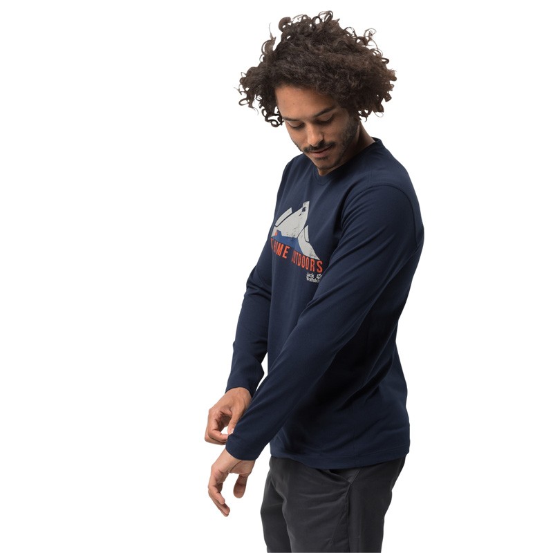 Футболка мужская Jack Wolfskin черная 1806221-1010 изображение 4