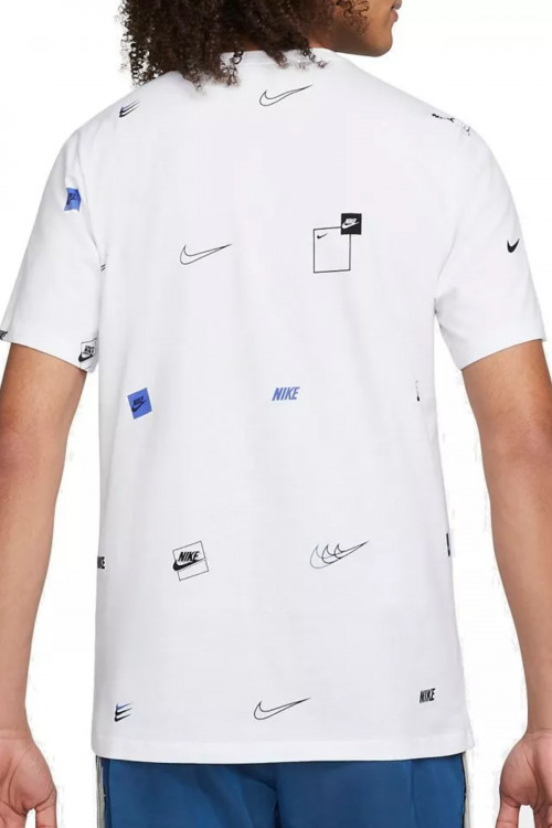 Футболка чоловіча Nike M Nsw 12 Mo Logo Aop Tee біла DN5246-100  изображение 3