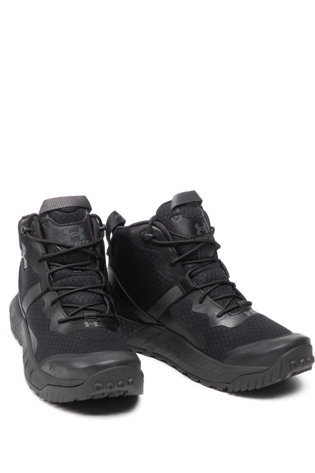 Ботинки мужские Under Armour UA Micro G Valsetz Mid черные 3023741-001 изображение 4