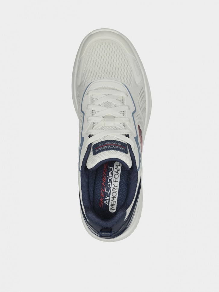 Кросівки чоловічі Skechers Bounder 2.0 білі 232674 WNV изображение 4