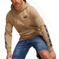 Толстовка мужская Puma ESS+ Tape Hoodie FL бежевая 84904085 изображение 1