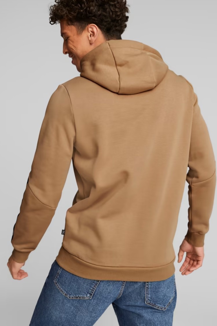 Толстовка мужская Puma ESS+ Tape Hoodie FL бежевая 84904085 изображение 6