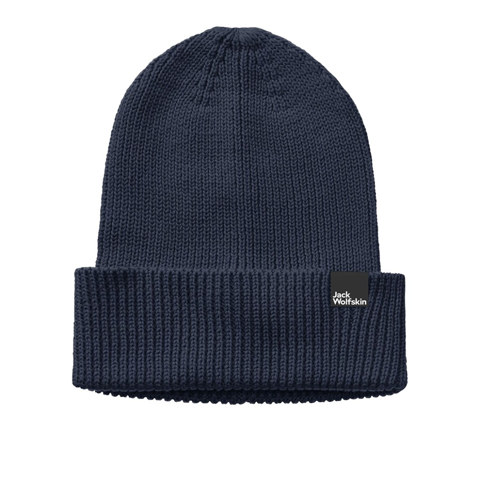 Шапка  жіноча Jack Wolfskin ESSENTIAL BEANIE синя 1910881-1010 — фото 1