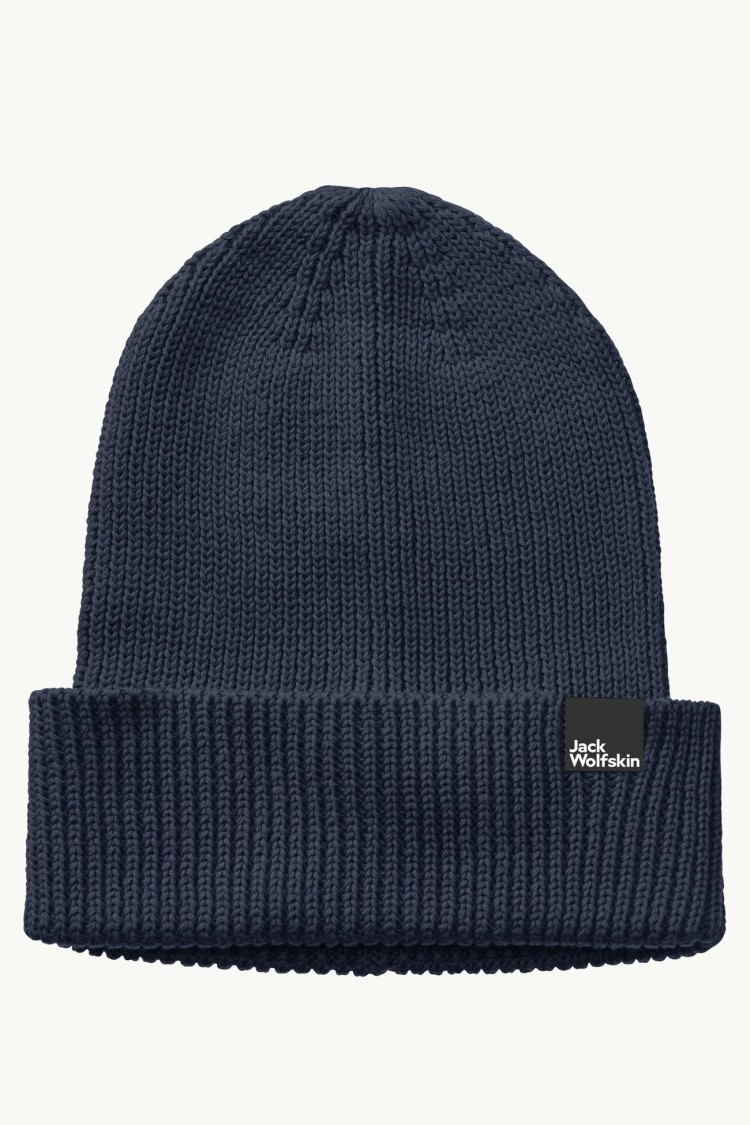 Шапка женская Jack Wolfskin ESSENTIAL BEANIE синяя 1910881-1010 изображение 2