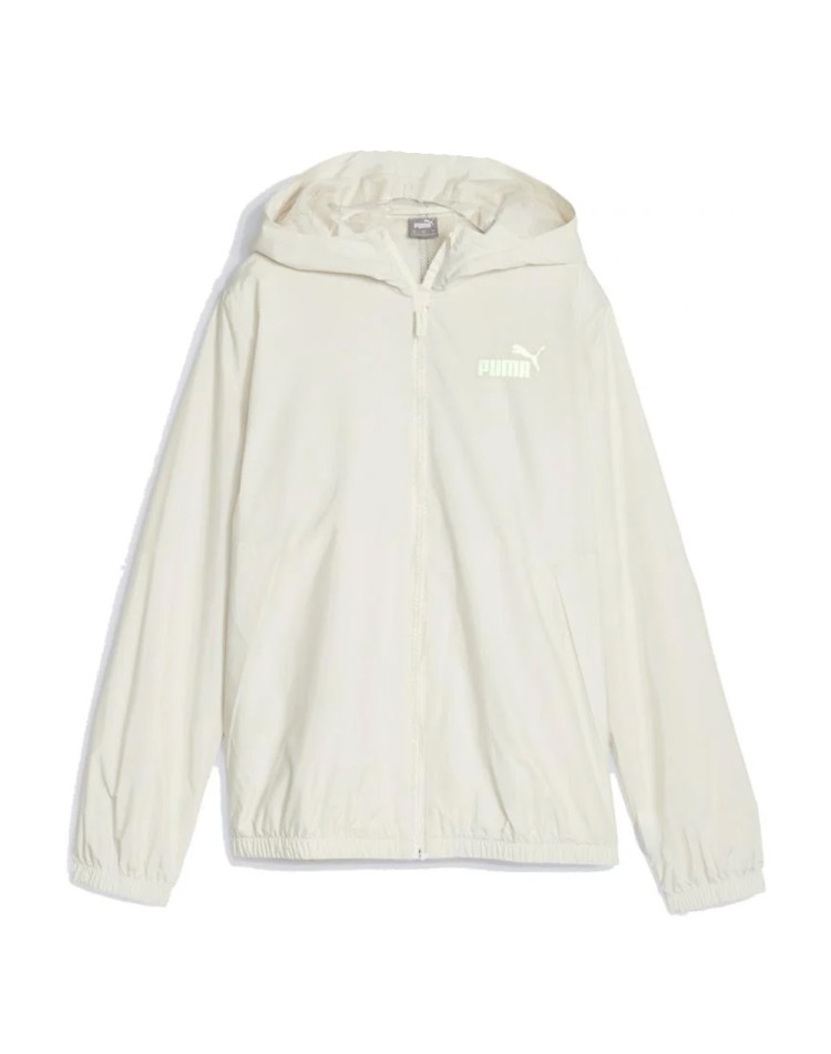Ветровка женская Puma ESS Solid Windbreaker молочная 84749487 изображение 5