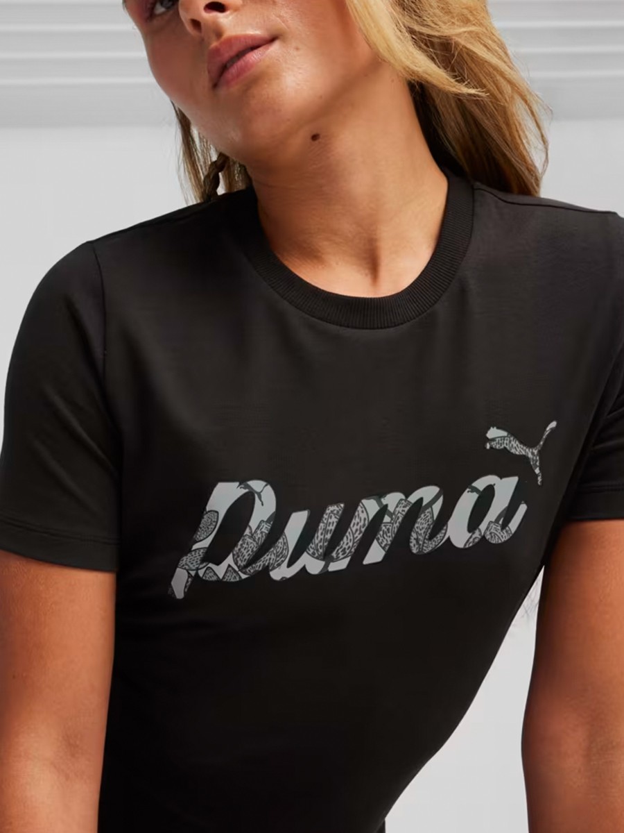 Платье женское Puma ESS+ BLOSSOM Graphic Dress черное 67967401 изображение 4