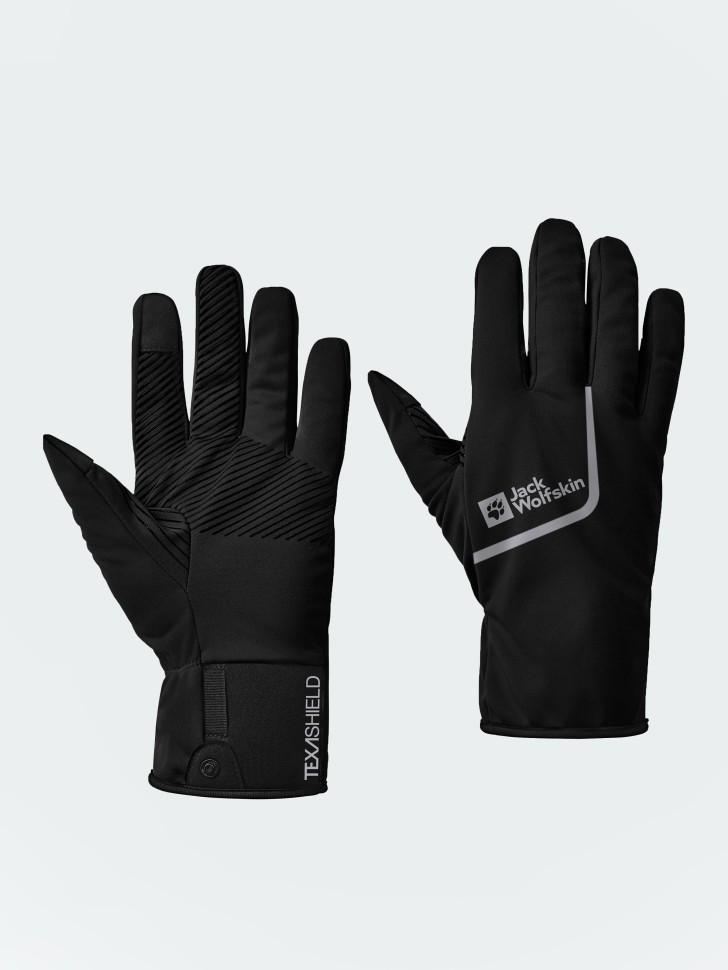 Перчатки Jack Wolfskin MOROBBIA LIGHT GLOVE черные 1911541-6000 изображение 2