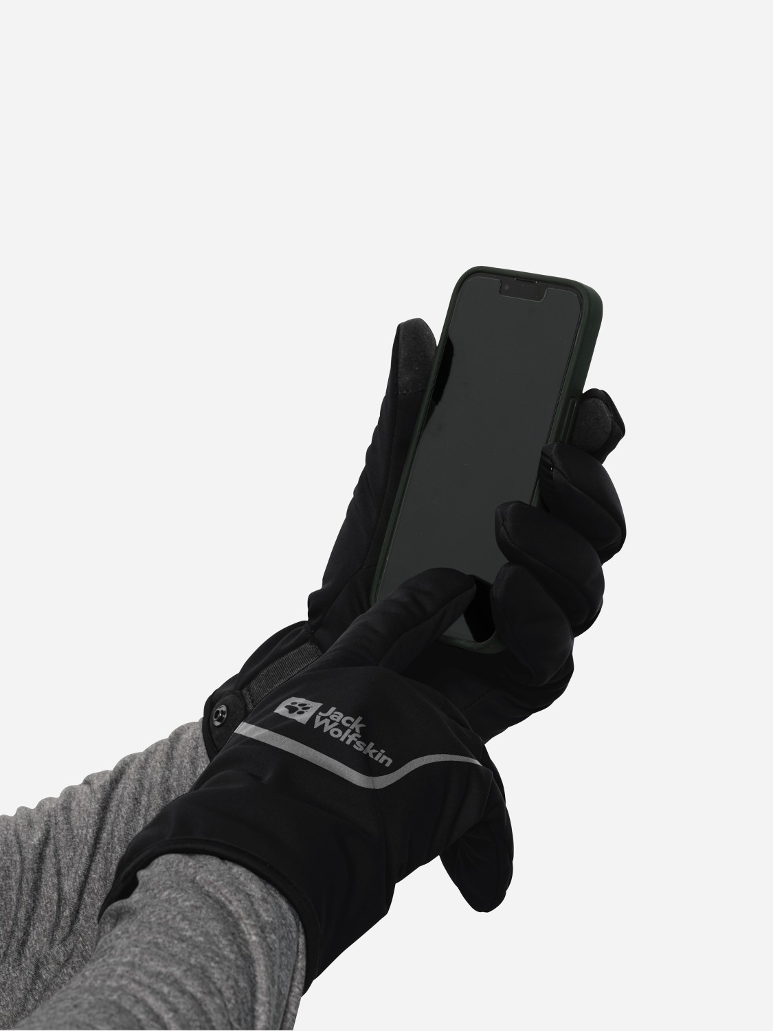 Рукавички Jack Wolfskin MOROBBIA LIGHT GLOVE чорні 1911541-6000 изображение 4