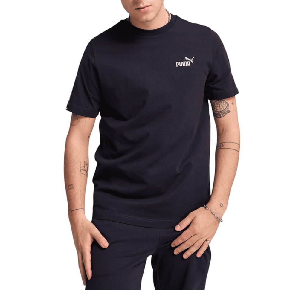 Футболка чоловіча Puma ESS TAPE Tee синя 68467416 — фото 1