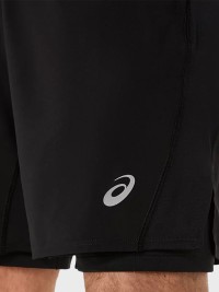 Шорты мужские Asics ASICS CORE 2-N-1 7IN SHORT черные 2011D215-001 изображение 5