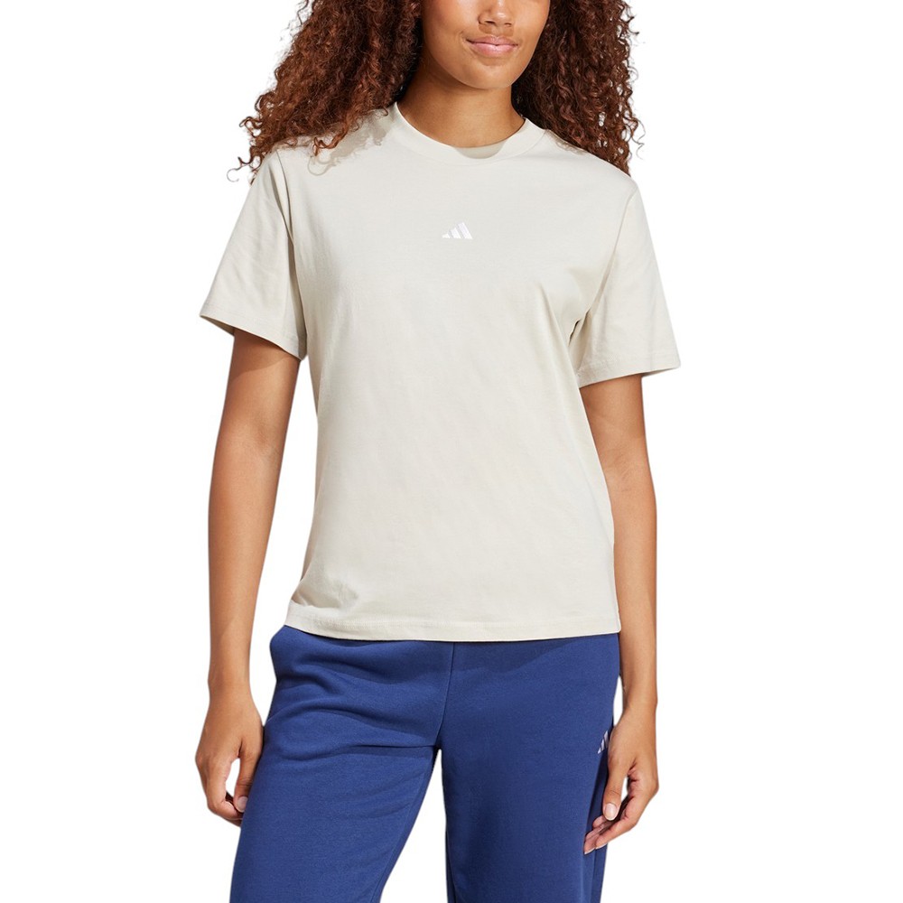 Футболка женская Adidas W SL SJ T бежевая JI6079