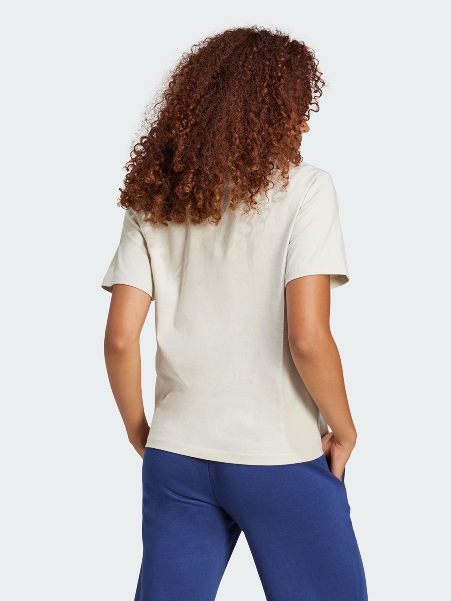 Футболка женская Adidas W SL SJ T бежевая JI6079 изображение 3