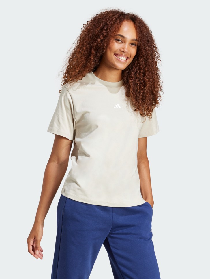 Футболка жіноча Adidas W SL SJ T бежева JI6079 изображение 4