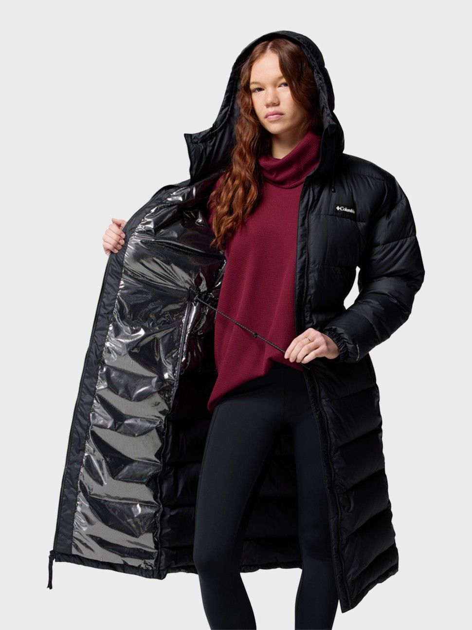 Куртка жіноча Columbia Pike Lake™ III Long Jacket чорна 2133541-010 — фото 5