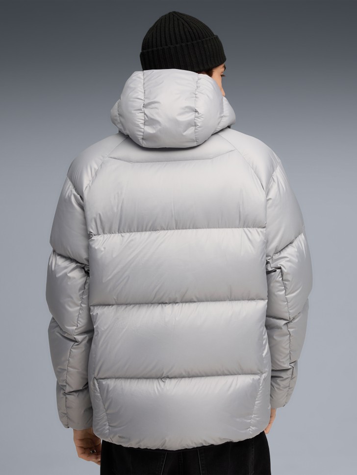 Куртка мужская Puma Hooded Down Puffer Jacket серая 68838263 изображение 3