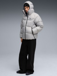 Куртка мужская Puma Hooded Down Puffer Jacket серая 68838263 изображение 4