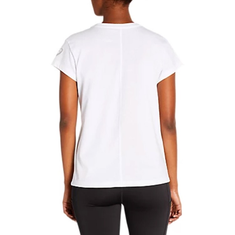 Футболка женская Asics Smsb Graphic Tee Ii белая 2032B757-101 изображение 2