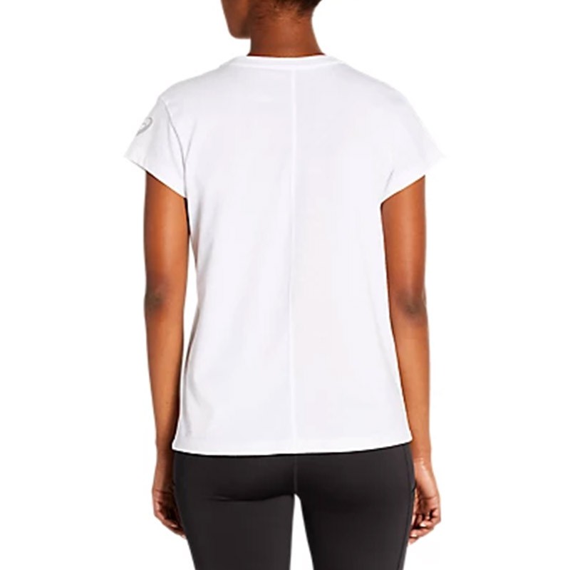 Футболка женская Asics Smsb Graphic Tee Ii белая 2032B757-101 изображение 2