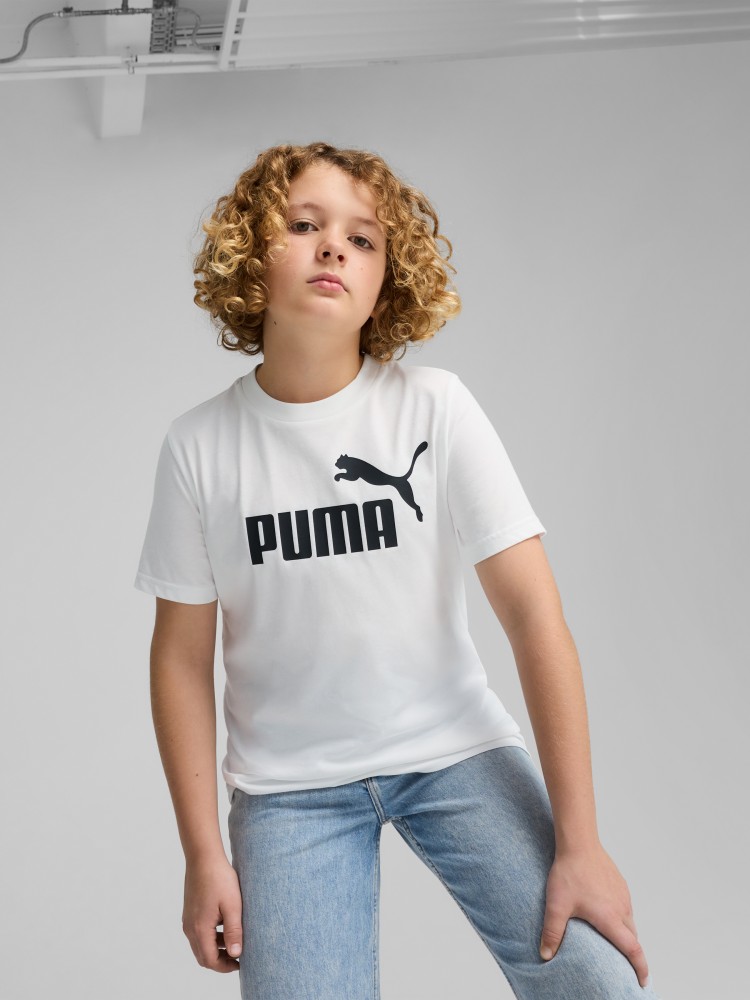 Футболка детская Puma ESS No. 1 Logo Tee B белая 68490602 изображение 2